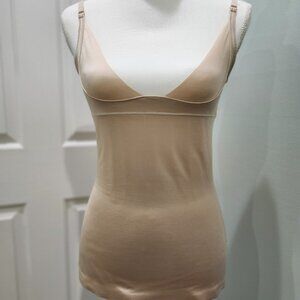 Sonic Slimmers Open Bust Shaper Cami, Beige, Size M, NWOT